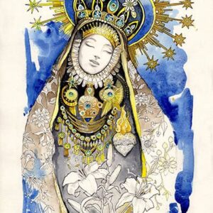 illustration vierge marie