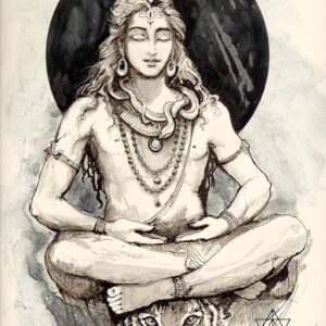 représentation shiva méditant
